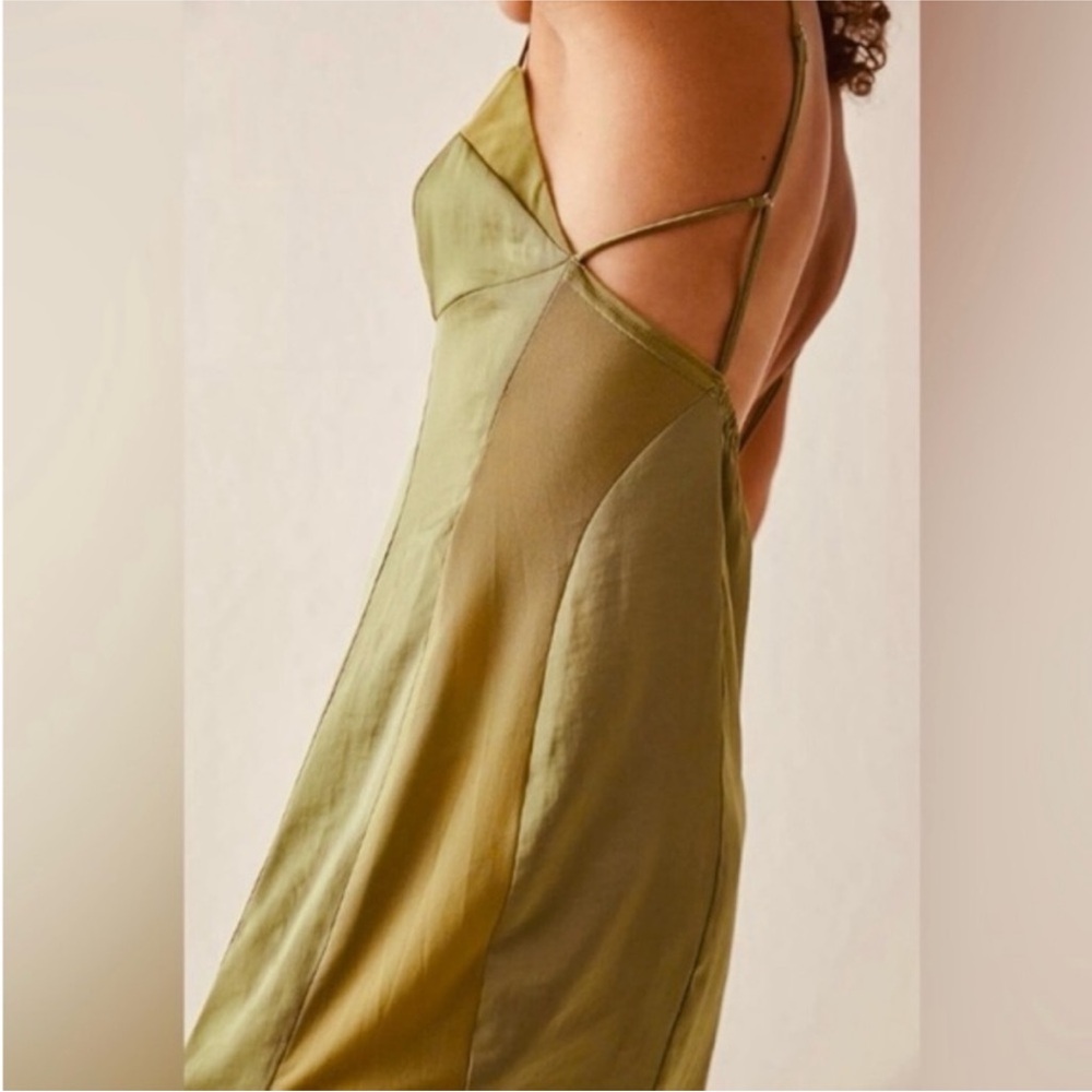 Free People Intimately Silk Slip dress cocktail wedding bridesmaid party travel - Picture 2 of 4